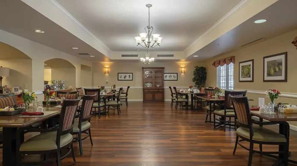 Dining room hall at Cadence Lakewood in Colorado